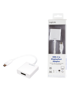 
UA0246A LOGILINK - Adaptador USB C MAcho 3.2 Gen 1 a DisplayPort Hembra 4K@60h. Adaptador USB 3.2 Gen 1 tipo C, C / M a DP /  2
