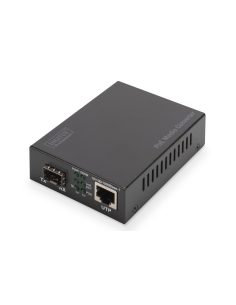 
DN-82140 DIGITUS - CM SFP Open slot Gigabit POE+ RJ45 / SFP 802.3at, 30W. Convertidor de medios Gigabit Ethernet PoE +, ranur