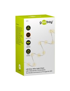 
66736 GOOBAY - Alambre plateado con 20 LED, incl. Temporizador 2
