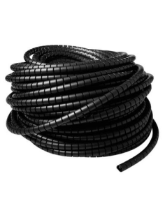 
CT4054  Cubre cables 25mm espiral Negro Bobina de 20m

