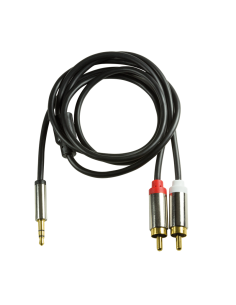
CAB1103 LOGILINK - Cable Audio, 3.5 mm 3-pin/M a 2x RCA/M, metal, Negro, 1 m Logilink. Escuche su música o canal favorito des