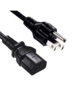 
Cable eléctrico USA NEMA 1-15 M a C13 1.80m (10 Uds. min)
Power Cable Power Plug USA to 3 Pin IEC C13 connector 18 AWG 1.8m