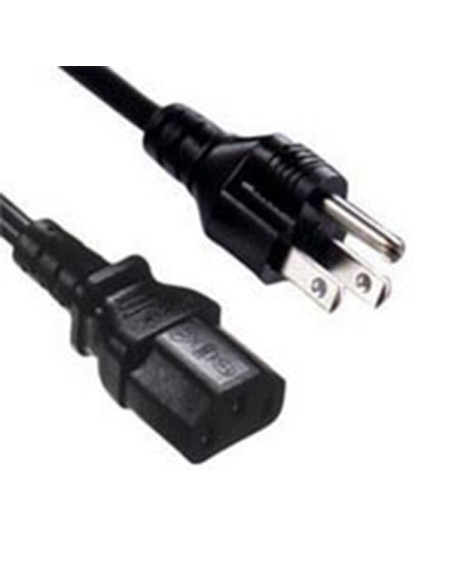 
Cable eléctrico USA NEMA 1-15 M a C13 1.80m (10 Uds. min)
Power Cable Power Plug USA to 3 Pin IEC C13 connector 18 AWG 1.8m