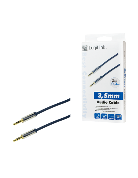 
Cable Audio Stereo MiniJack 3.5 M/M   Logilink