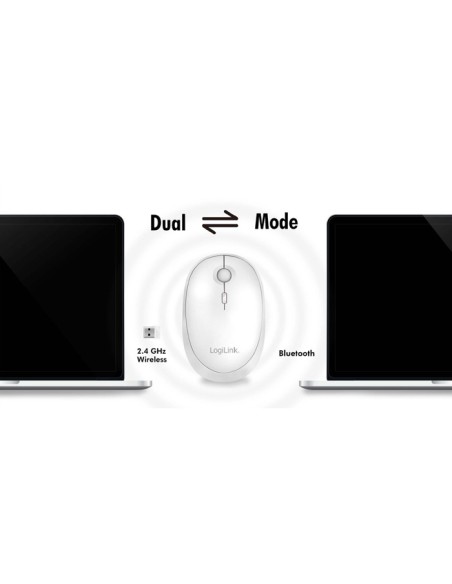 
ID0204 LOGILINK - Ratón modo dual Bluetooth & Wireless 2.4 GHz NEGRO