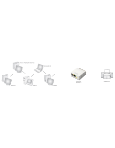 
DN-13001-1 DIGITUS - Servidor de impresora Fast Ethernet paralelo de Digitus. Convierte fácilmente una impresora local en una 2