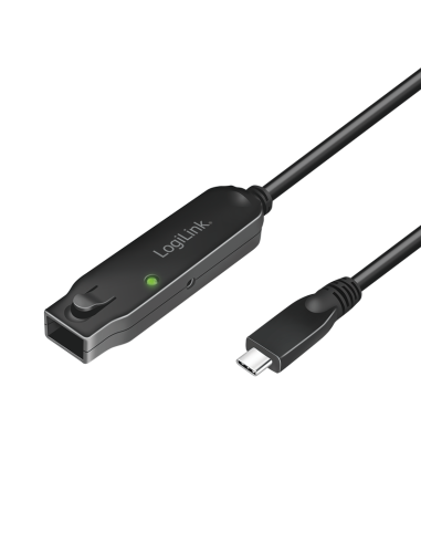 
Amplificador USB de   5m USB 3.2 Gen2 Activo USB-C Macho a USB-C Hembra10 Gbps ( cascada 3 unidades, hasta 15m)