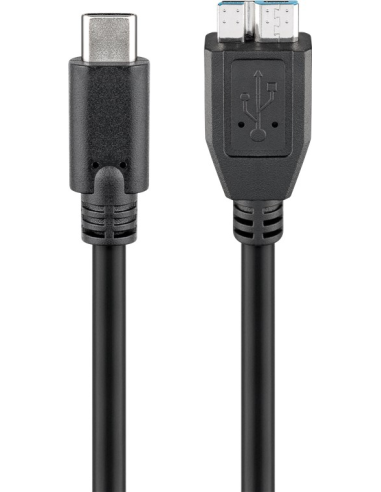 
 USB-C to micro-B 3.0 cable, black
USB 3.0 micro male (type B) > USB-C male 

Item: 67996
EAN: 4040849679964

