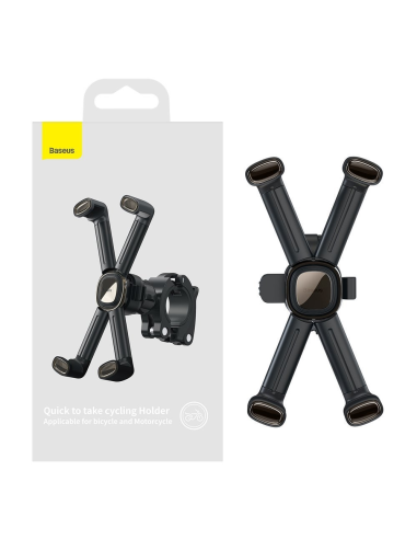 
SUQX-01 - Soporte Movil para manillar clik clak Baseus. Soporte de ciclismo Baseus Quick to take (Aplicable para bicicleta y 
