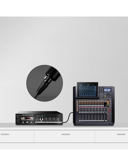 20712 UGREEN - Cable audio microfono XLR 3-pin macho a hembra de 5m Ugreen