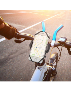 
A251 - SOPORTE BICICLETA SPIGEN A251 NEGRO. Soporte universal de Spigen, equipado con cabezal giratorio 360 grados