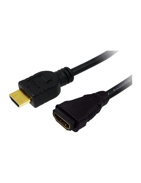 
LogiLink CH0056 - Cable HDMI (v1.4, macho/hembra, 2 m) negro 