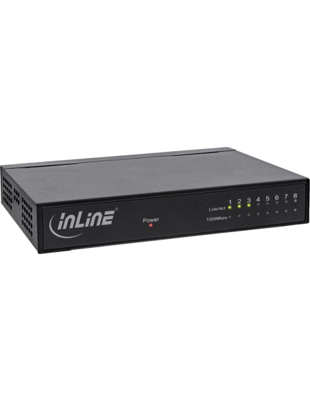 
32308M INLINE - Switch  8 puertos Gigabit Metal InLine