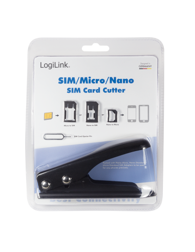 
WZ0026 LOGILINK - Herramienta de corte de SIM en micro o nano formato. Cortador de tarjetas SIM 2 en 1