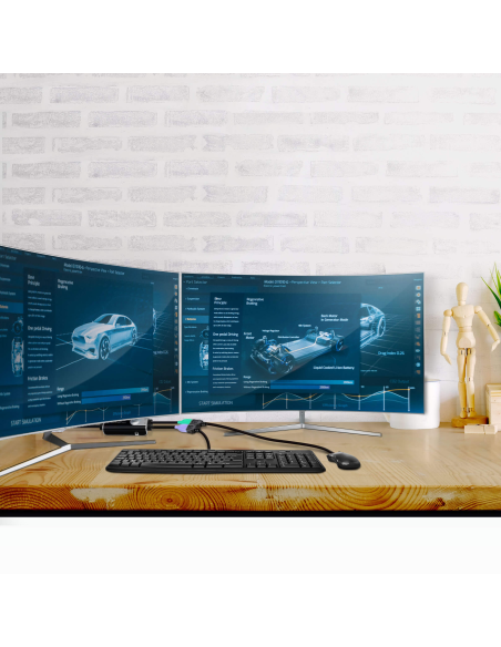 
CS62KM ATEN - Switch KM formato cable USB de 2 puertos con Boundless Switching. Con un solo teclado y ratón se pueden control