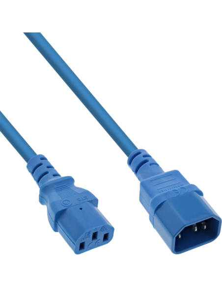 
16501B Cable Extension C13 a C14  1 m Azul