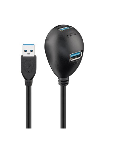 
95918 GOOBAY - Cable USB 3.0 Extension de Antenas Wifi Tipo A M-2H con Base