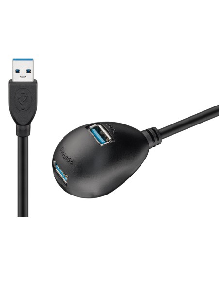 
95918 GOOBAY - Cable USB 3.0 Extension de Antenas Wifi Tipo A M-2H con Base