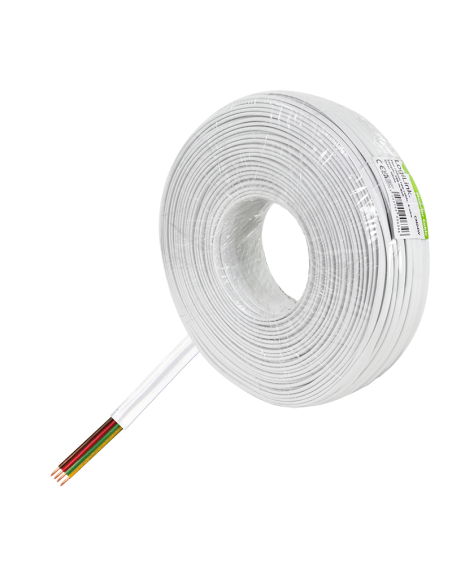 
CM04W LOGILINK - Bobina telefonica Plano Blanco 100 metros 4 hilos Logilink