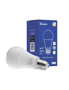 
Sonoff Bombilla LED inteligente (E27) Wi-Fi 806lm 9W seleccionable 3000K/6000K 2