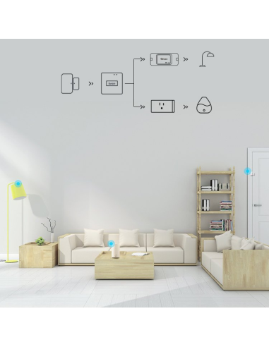 
6920075776126 SONOFF - Sonoff SNZB-04 ZigBee (con batería) sensor inalámbrico de ventana de puerta abierta blanco (SNZB-04)