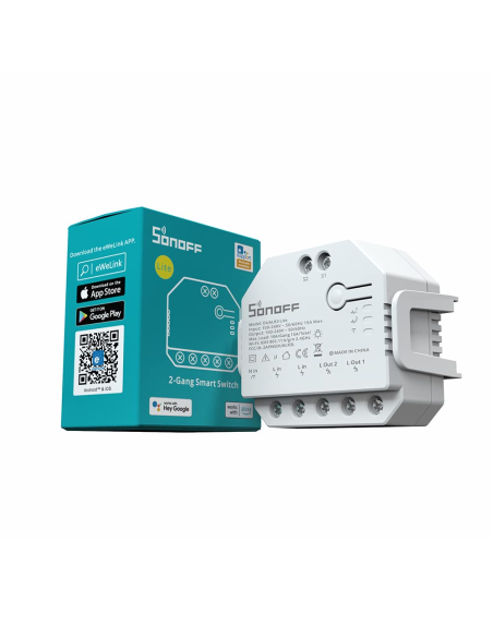 
6920075776966 - SONOFF Dual R3 Lite Interruptor de luz inteligente. SONOFF Mini Interruptor Inteligente Persianas, Interrupto