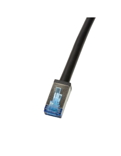 
CQ7033S LOGILINK - Latiguillo CAT 6A, S/FTP,  1.00 m, Negro, PE EXTERIOR. Cable de cobre Cat.6A Clase EA, S/FTP, AWG26/7. Enc