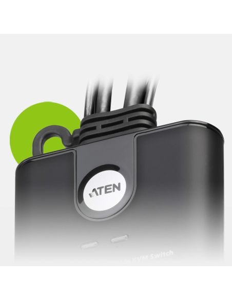 
CS22HF-AT ATEN - Switch KVM USB FHD HDMI de 2 puertos en formato cable.