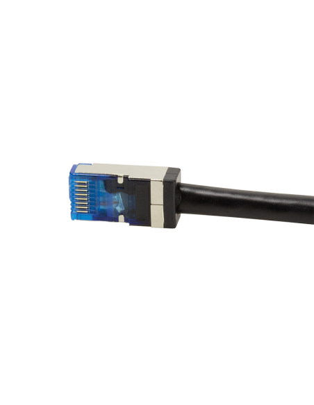 
CQ7033S LOGILINK - Latiguillo CAT 6A, S/FTP,  1.00 m, Negro, PE EXTERIOR. Cable de cobre Cat.6A Clase EA, S/FTP, AWG26/7. Enc