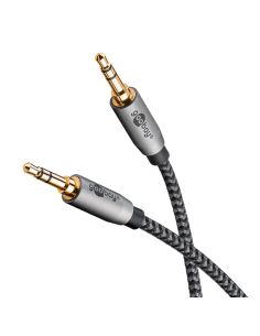 
65275 GOOBAY - Cable Audio Stereo MiniJack 3.5 M/M  3 m Flexiplus Nylon Goobay