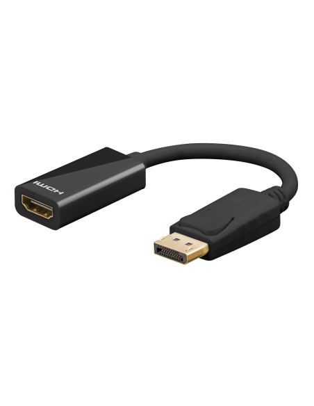 
67881 GOOBAY - Adaptador Displayport 1.2 Macho a HDMI 2.0 Hembra 10Cm
