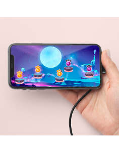 
CU0195 LOGILINK - Cable de  3,0m USB 2.0 0,48 Gbps  PD60W USB C Macho a USB-A Macho Negro Conector C 180º