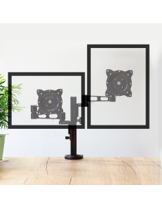 
BP0074 LOGILINK - Soporte para dos monitores, 13-26", aluminio, longitud del brazo: 358 mm 2