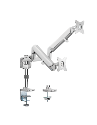 
LogiLink BP0089 - Soporte de Escritorio para 2 monitores de 17 a 32 Pulgadas (LCD, LED, OLED, etc.), con Resorte de Gas, para