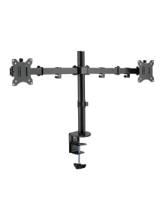 
LogiLink BP0098 - Soporte de Escritorio Doble, de Aluminio, para 2 Pantallas de 17 a 32 Pulgadas (LCD, LED, OLED, etc.), 360° 2