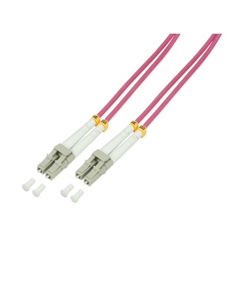 
FP4LC15 LOGILINK - Latiguillo F.O. LC a LC MM OM4 -30 metros  50/125 µ, Duplex