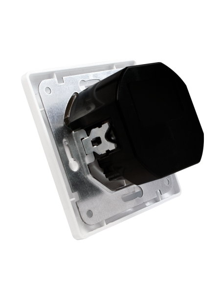 
PA0162 LOGILINK - Placa 80x80 BLANCA Toma de pared, 1x CEE 7/3, 2x USB-A de LogiLink