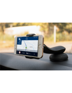 
45509 GOOBAY - Soporte de coche con ventosa para smartphones para un montaje sencillo y seguro en vehículos