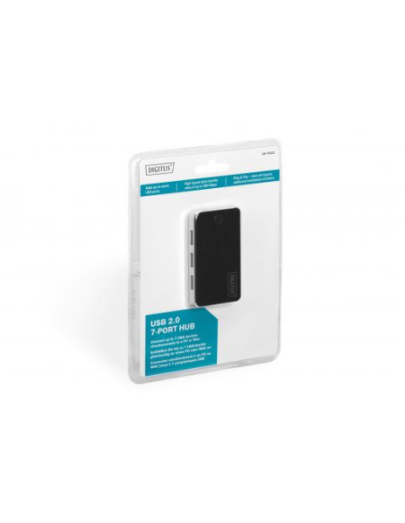 
DA-70222 DIGITUS - Hub USB 2.0 de  7 puertos con alimentador, Digitus