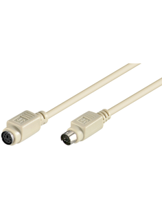 

Cable Mini-DIN 6 Macho (PS/2) > Mini-DIN 6 Hembra (PS/2)
