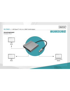 
DA-70828 DIGITUS - Hub de vídeo MST USB-C Macho a 2 X HDMI Digitus 2