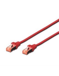 Latiguillo CAT 6, S/FTP,  3.00 m, Rojo, LSZH