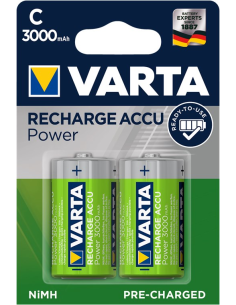 
Bateria Recargable C (Baby)/HR14  3000 mA 1,2V 2 x Blister VARTA Ready to Use