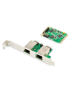 
DN-10134 DIGITUS - Tarjeta Mini PCI Express 2 port Giga Lan