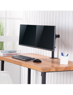 
LogiLink BP0098 - Soporte de Escritorio Doble, de Aluminio, para 2 Pantallas de 17 a 32 Pulgadas (LCD, LED, OLED, etc.), 360°