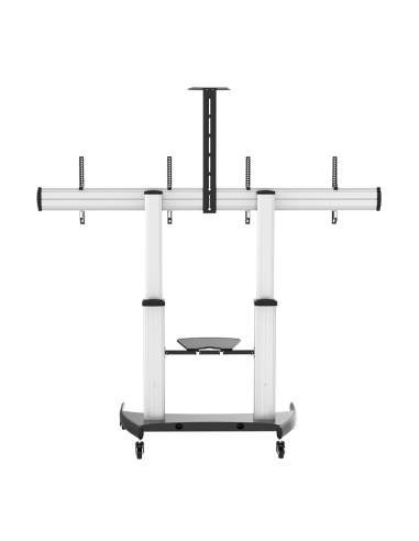 
BP0150 LOGILINK - Carro doble para monitor de TV, 37-60", cada uno de 50 kg, ajustable en altura