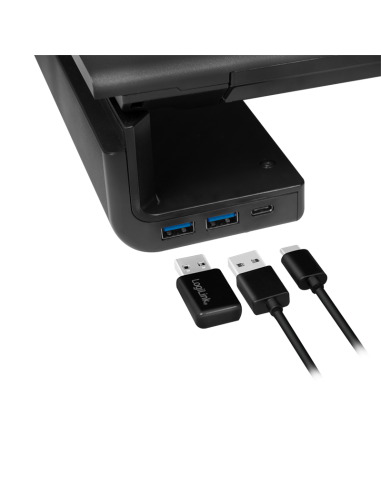 
Logilink BP0141 - Elevador de Monitor ergonómico de 420 a 520 mm de Largo para una cómoda posición de visualización, con 2 x 