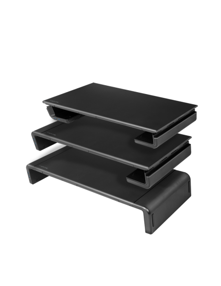 
Logilink BP0141 - Elevador de Monitor ergonómico de 420 a 520 mm de Largo para una cómoda posición de visualización, con 2 x 
