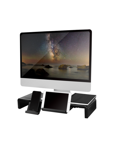 
Logilink BP0140 - Elevador de Monitor ergonómico de 420 a 520 mm de Largo para una cómoda posición de visualización, Color Ne