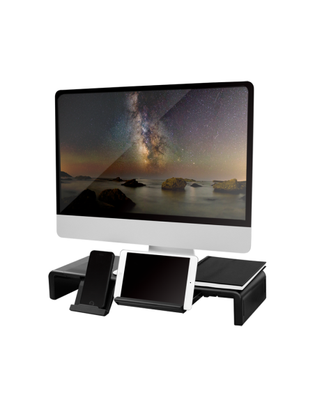 
Logilink BP0140 - Elevador de Monitor ergonómico de 420 a 520 mm de Largo para una cómoda posición de visualización, Color Ne